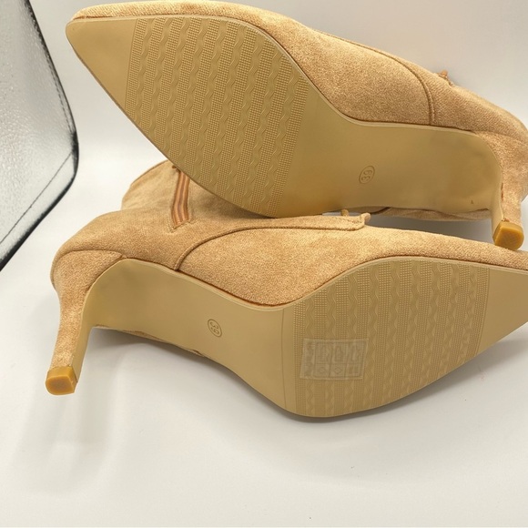 Elegant Tan Lace-Up Ankle Boots EU39 - NEW - Never Worn - Picture 14 of 14